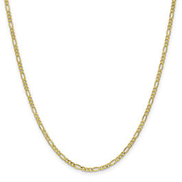 Gold Classics&#8482;10kt. 2.5mm Semi-Solid Figaro Chain Bracelet