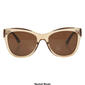 Womens O by Oscar Round Cat Grooved Metal Bar Sunglasses - image 2