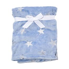Baby Elements Star Foil Blue Blanket