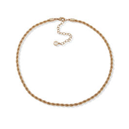 Anne Klein Gold-Tone Rope Chain Collar Necklace