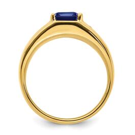 Mens Gentlemens Classics&#8482; 14kt. Gold Sapphire & Diamond Ring