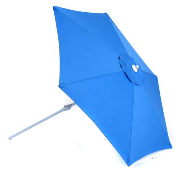 9ft. Pool Blue Metal Umbrella - image 