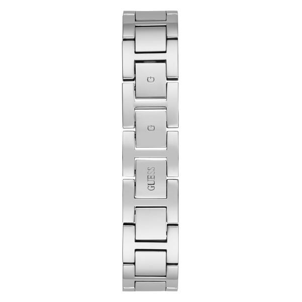 Guess Watches&#174; Silver Tone Crystal Triangle Analog Watch-GW0644L1