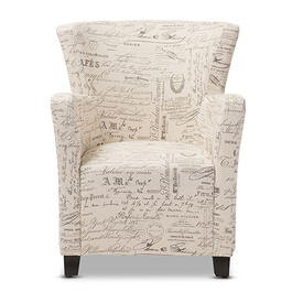 Baxton Studio Benson Club Chair & Ottoman Set