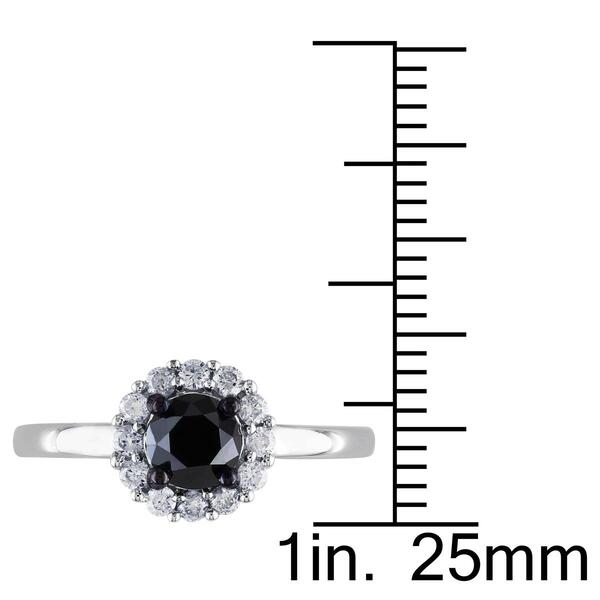 Diamond Classics&#8482; 10kt. White Gold 1ct. Black Diamond Ring