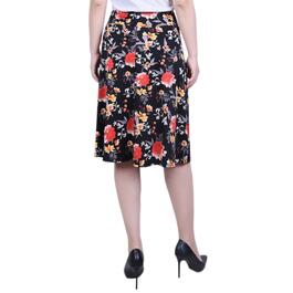 Womens NY Collection Knee Length Floral Skirt