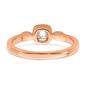 Pure Fire 14kt. Rose Gold Rope Edge Diamond Engagement Ring - image 6