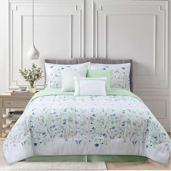 Ashley Cooper&#40;tm&#41; 7pc. Wildflower Embroidered Comforter Set - image 