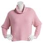Juniors No Comment Chic Knit Drop Shoulder Turtleneck Sweater - image 1