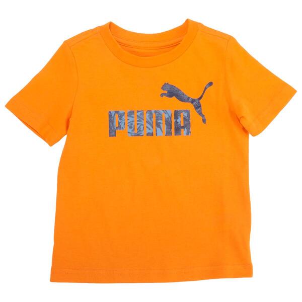Toddler Boy Puma&#40;R&#41; Short Sleeve Marble Text Graphic Tee - image 