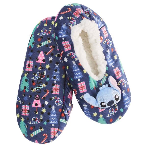 Womens Fuzzy Babba Disney 3D Plush Lilo & Stitch Slipper Socks - image 