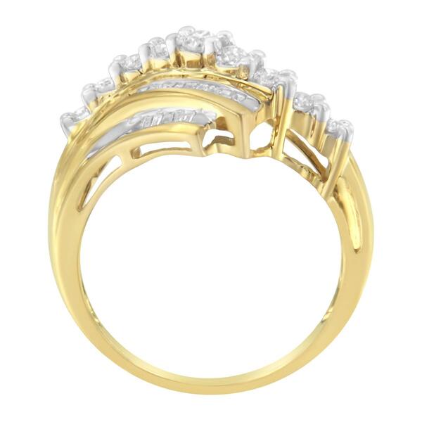 Loveblooms&#8482; Round & Baguette Diamond Cut Ring