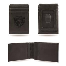 Mens NFL Chicago Bears Faux Leather Front Pocket Wallet