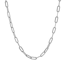 16in. Sterling Silver Paperclip Chain Necklace