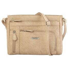 MultiSac Summerville East/West Crossbody - Stitched Floral Sand