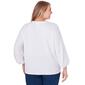 Plus Size Ruby Rd. By The Sea 3/4 Sleeve V-Neck Tie Front Tee - image 2