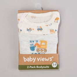 Baby Boy &#40;3-9M&#41; baby views&#40;R&#41; 2pk. Construction Crew Bodysuits