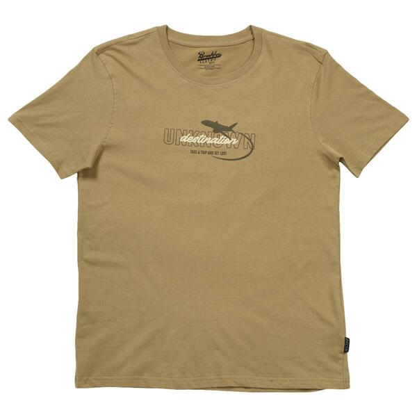 Young Mens Brooklyn Cloth&#40;R&#41; Unknown Destination Tee - Olive Grey - image 