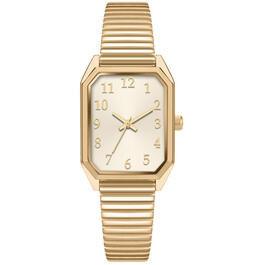 Womens Gold-Tone Champagne Sunray Dial Watch - 14915G-07-A27