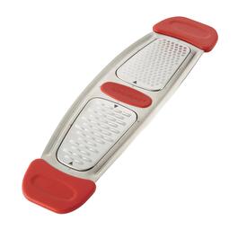 Rachael Ray Stainless Steel Multi-Grater w/ Silicone Handles-Red