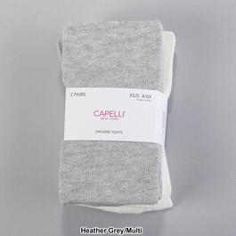 Girls Capelli New York 2pk. Metallic Solid Sweater Tights