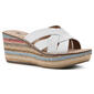 Womens White Mountain Samwell Wedge Strappy Sandals - image 1