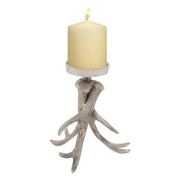 9th &amp; Pike(R) Silver Antler Candle Holder