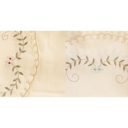 Forget Me Not Embroidered Curtain Pairs