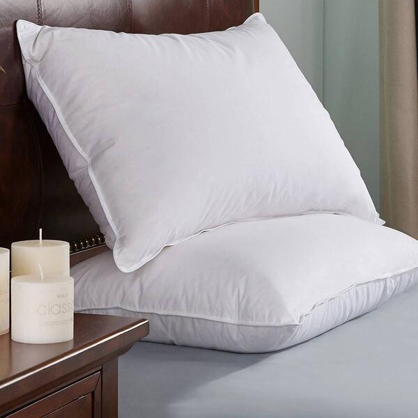 Firefly Twin Pack White Goose Feather Down Blend Pillow - image 