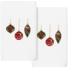 Linum Home Textiles Christmas Ornaments Hand Towels - Set Of 2