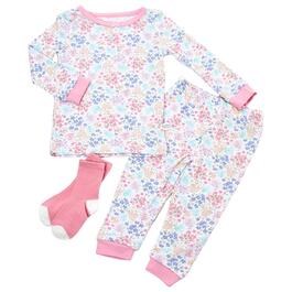 Toddler Girl Sleep On It&#40;R&#41; Floral Snug Pajama Set w/ Socks