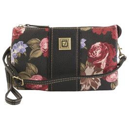 Womens Stone Mountain Rose Bloom Floral Trifecta Crossbody