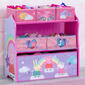Delta Children Peppa Pig Six Bin Toy Storage Organizer - image 2