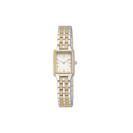 Womens Two-Tone Square Dial Quart Watch - 14893S-07-H34