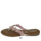 Womens Capelli New York Floral Flip Flops with Pearls - image 2