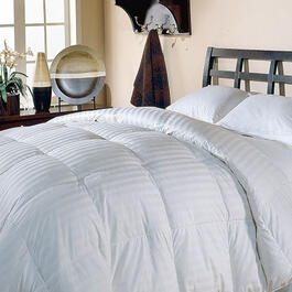 Supreme 350 TC Damask Stripe Down Comforter - White