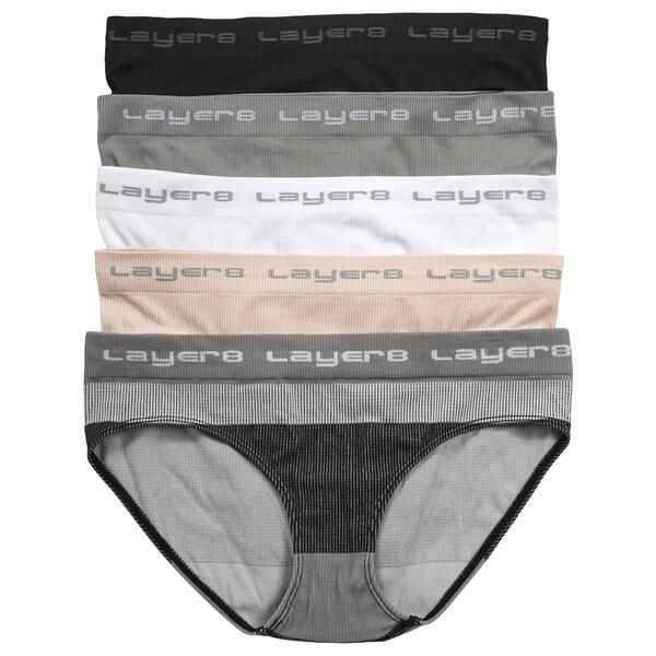 Womens Layer 8 5pk. Shorty Hipster Panties LWP0039 - image 