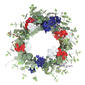 Northlight Seasonal Patriotic Hydrangea 20in. Wreath - image 1
