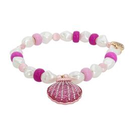 Betsey Johnson Seashell Pearl Stretch Bracelet