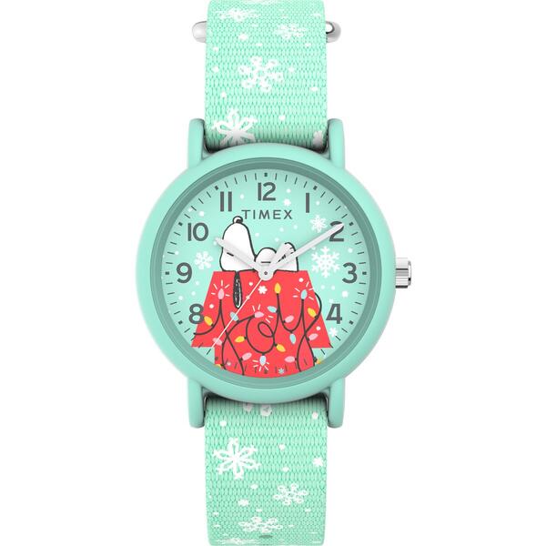 Womens Timex Color Rush Peanuts Holiday Watch - TW2W24700JT - image 
