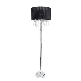 Elegant Designs Trendy Romantic Sheer Shade Floor Lamp w/Crystals