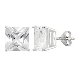 Forever New 7mm Square White Cubic Zirconia Stud Earrings