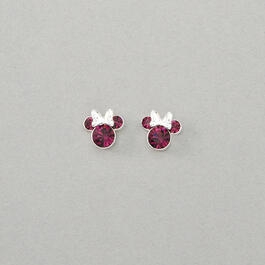 Minnie Mouse Birthstone Stud Earrings