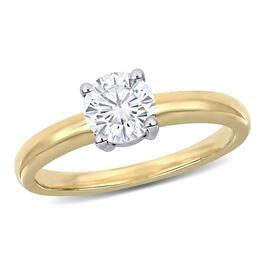 Diamond Classics&#40;tm&#41; White & Yellow Gold Engagement Ring