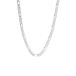 22in. Sterling Silver Figaro Chain Necklace