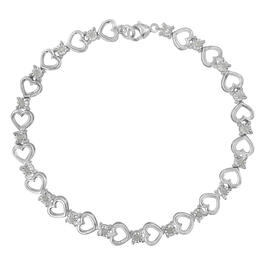Diamond Classics&#40;tm&#41; 1/4 ct. Diamond Heart Link Bracelet