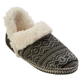 Womens MUK LUKS&#40;R&#41; Magdalena Ruched Slippers - Black/White