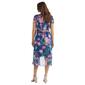 Plus Size Ellen Weaver Chiffon Print High Low Hem Dress - image 2