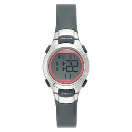 Womens Armitron ProSport Grey with Pink Digital Watch-45-7012PGY