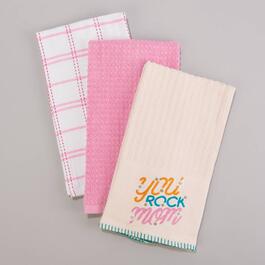 Set of 3 You Rock Kitchen Towels